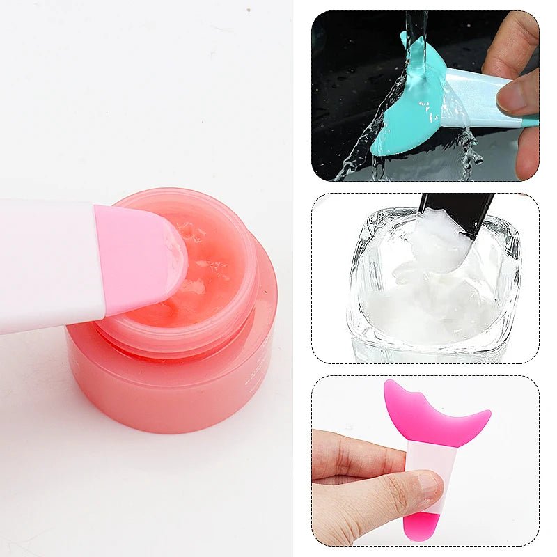 Silicone Eyeliner Stencil Wing Tips Marscara Drawing Lipstick Wearing Aid Face Cream Mask Applicator Mould Makeup Tool Resusable - anavora