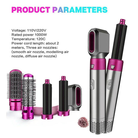 StyleNova™ 5 - in - 1 Hair Styler - anavora