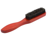 Wood Handle Hair Brush Boar Bristle Beard Comb Professional Styling Hairdressing Tools - anavora